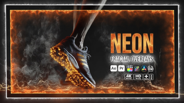 Photo of Neon Fractal Overlays – Abstract Glowing Geometric Motion Effects Pack – Videohive 56206552