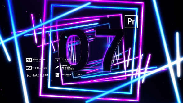 Photo of Neon Shape&Lines Constructor Countdown MOGRT – Videohive 61829801