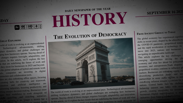 Photo of Newspaper Overlays for Premiere Pro – Vintage Paper Texture News Print Motion Effects Pack – Videohive 56477815