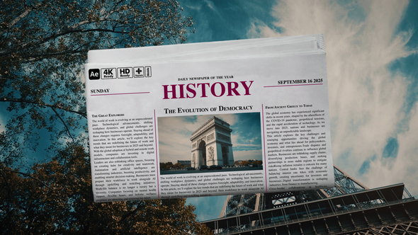 Photo of Newspaper Transitions – Vintage Paper Flip News Style Transition Effects Pack – Videohive 56461810