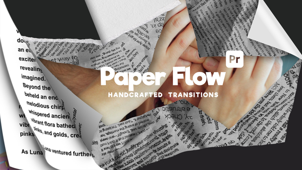 Photo of PaperFlow Vertical for Premiere Pro – Handcrafted Paper Texture Transitions for Reels, TikTok & Shor – Videohive 59463103