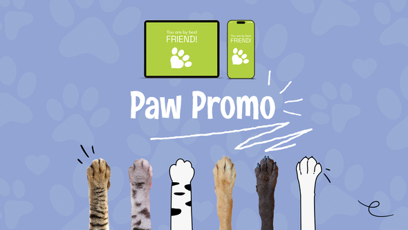 Photo of Cat & Dog Paw Gesture Animations for Pet App Promos – After Effects Template – Videohive 56228324