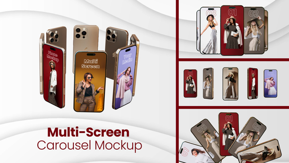 Photo of Phone Multi-Screen Carousel Mockup | MOGRT – Videohive 61854737