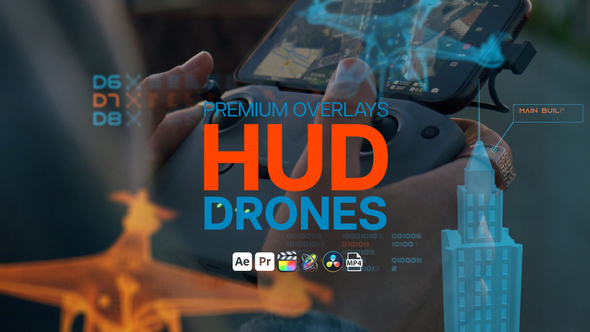 Photo of Premium Overlays HUD Drones – Futuristic Interface Graphics for High-Tech Video Projects – Videohive 58499769