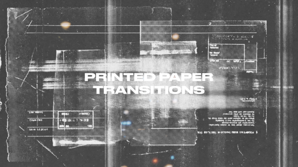 Photo of Printed Paper Transitions – Videohive 62037546