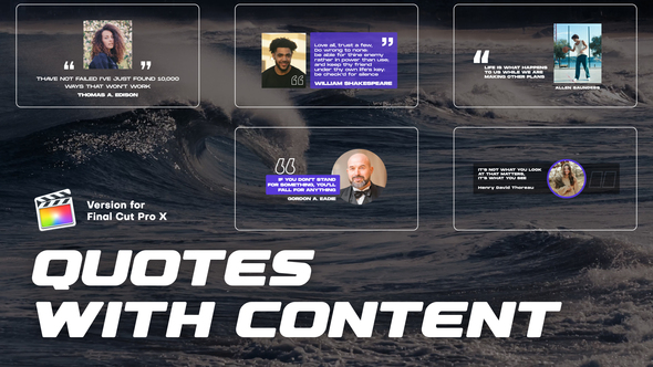 Photo of Quotes with Content | FCPX – Videohive 61830647