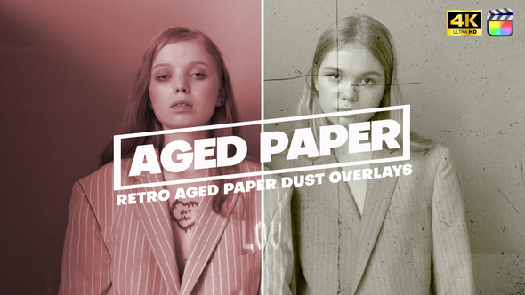 Photo of Retro Aged Paper Dust Overlays Pack Apple Motion Final cut – Videohive 61691044