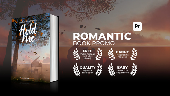 Photo of Romantic Book Promo for Premiere Pro – Photoreal 3D Book Mockup, Resizable Up to 4K – Videohive 56505290