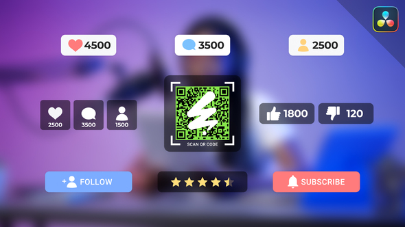 Photo of Social Media Counter | DaVinci Resolve Macros – Videohive 61902107