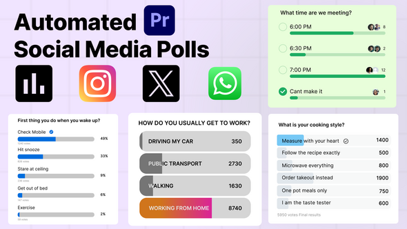 Photo of Social Media Polls Maker – X, WhatsApp, Instagram – Videohive 61989279