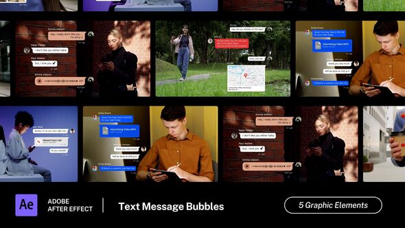 Photo of Text Message Bubbles – Videohive 61104192