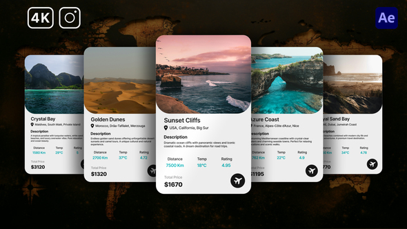 Photo of Travel Cards Carousel – Videohive 61690344