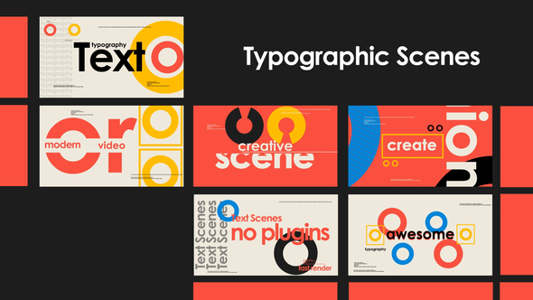 Photo of Typographic Scenes – Videohive 61701861