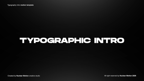 Photo of Typography Intro – Videohive 61809653