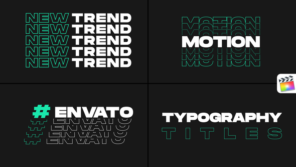 Photo of Typography Titles X | Final Cut Pro – Videohive 61959968