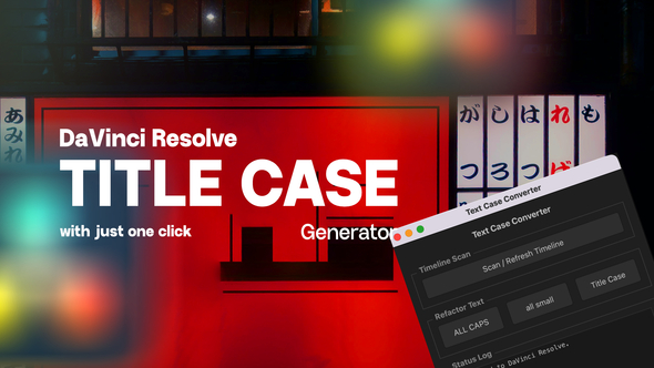 Photo of Uppercase, Lowercase & Title Case for DaVinci Resolve – Videohive 61755360