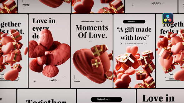 Photo of Valentine 3D Posters – for DaVinci Resolve – Videohive 61800927