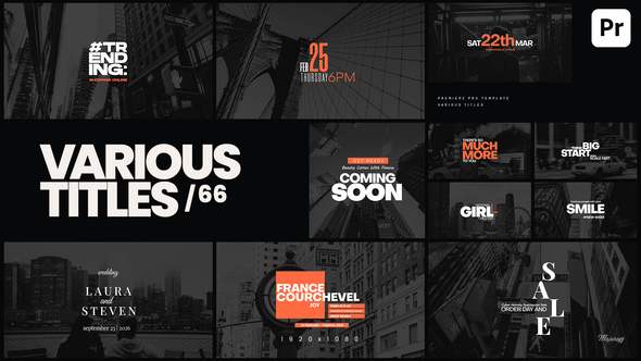 Photo of Various Titles 66 – Videohive 61554705