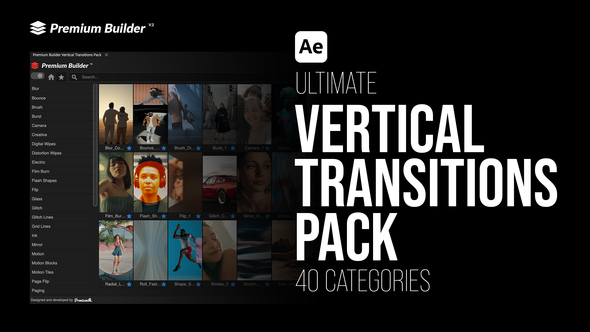 Photo of Vertical Transitions Pack – Dynamic Seamless Transition Effects Collection – Videohive 56833027