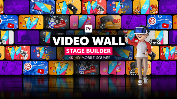 Photo of Video Wall Stage Builder for Premiere Pro – Modular LED Screen Event Presentation Template – Videohive 56600396