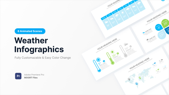 Photo of Weather Infographics – Videohive 61853348
