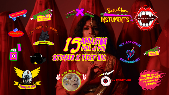 Photo of 15 Urban Sticker Pack – Videohive 62096752