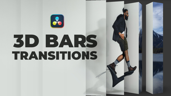 Photo of 3D Bars Transitions for DaVinci Resolve – Videohive 62458611
