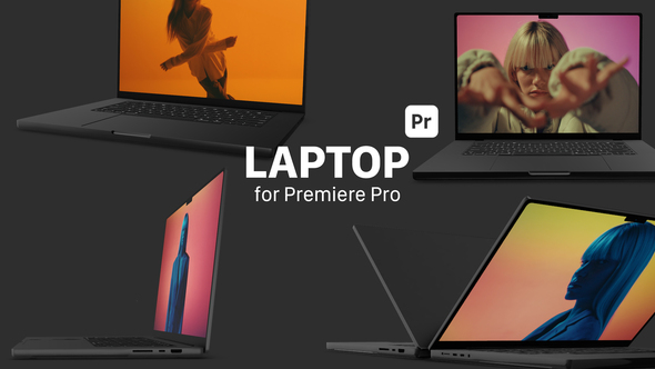 Photo of 3D Laptop Screen Mockup MOGRT — Web Promo Display Presentation for Premiere Pro – Videohive 53916670