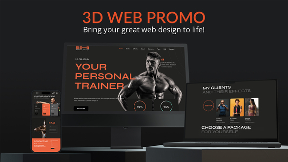 Photo of 3D Web Promo — Desktop, Laptop & Smartphone Screen Presentation for After Effects 2021+ – Videohive 54451014