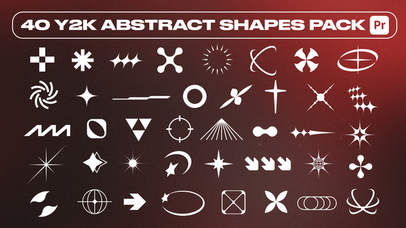 Photo of 40 Y2K Abstract Shapes Pack For Premiere Pro – Videohive 62090075