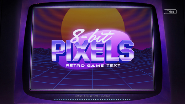 Photo of 8-bit Pixel Titles – Videohive 62381858