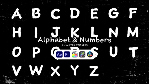 Photo of Alphabet Animated Stickers – Colorful Social Media Letter Animation Pack – Videohive 50571574
