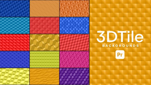 Photo of Animated 3D Tile Backgrounds for Premiere Pro – Videohive 62383118