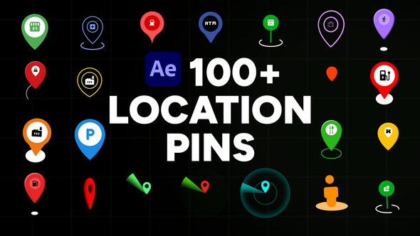 Photo of Animated Location Map Pins – Videohive 62318945