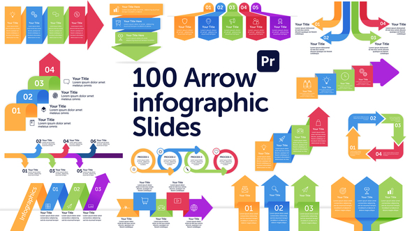 Photo of 102 Arrow Infographic Slides for Premiere Pro | Animated Business Chart Pack – Videohive 57719623