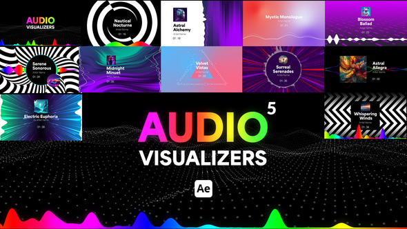Photo of Audio Visualizers Pack 5 – Music Spectrum Audio React Motion Graphics Pack – Videohive 49660960