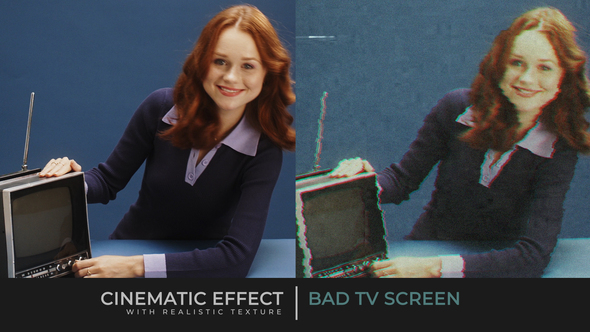Photo of Bad TV Screen Cinematic Effect with Realistic Texture – Videohive 61206524