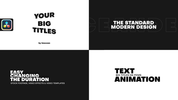 Photo of Big Titles X | DaVinci Resolve – Videohive 62116103