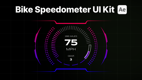 Photo of Bike Speedometer Digital Interface Elements – Videohive 62291131