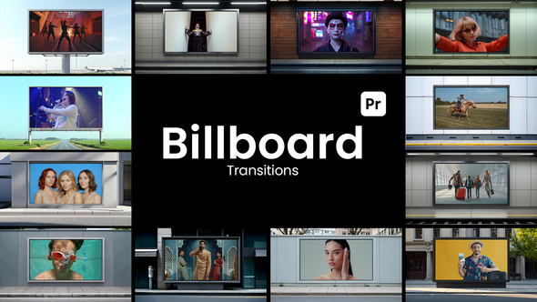 Photo of Billboard Transitions for Premiere Pro – 12 Photorealistic 3D Cityscape Zoom-Out Reveals – Videohive 58849235