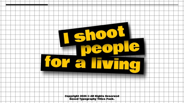 Photo of Boxed Typography – Videohive 62100408