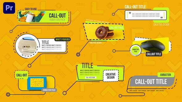 Photo of Call Outs Y2K Trendy Modern Titles Lower thirds MOGRT – Videohive 62337273
