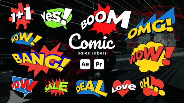 Photo of Comic Sale Labels – Discount & Special Offer Graphics for After Effects & Premiere Pro – Videohive 51223142