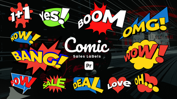 Photo of Comic Sale Labels – Discount & Special Offer Graphics for Premiere Pro – Videohive 54151484