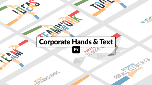 Photo of Corporate Hands & Text for Premiere Pro – Business Explainer Presentation Animation Template – Videohive 51671204