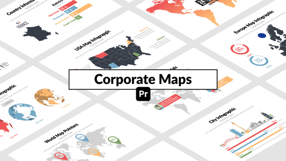 Photo of Corporate Maps for Premiere Pro – Clean Business World Map Presentation Animation Template – Videohive 51669480