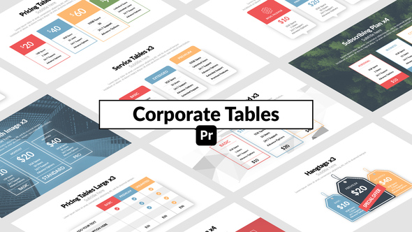 Photo of Corporate Tables for Premiere Pro – Clean Business Data Presentation Animation Template – Videohive 51665838