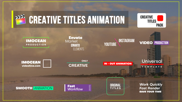 Photo of Creative Titles Animation | FCPX – Videohive 62337239