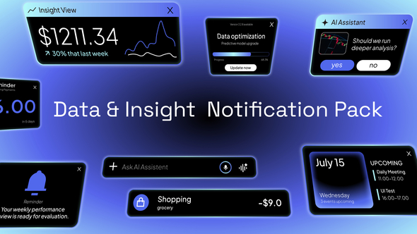 Photo of Data Notification Pack – Videohive 62322389