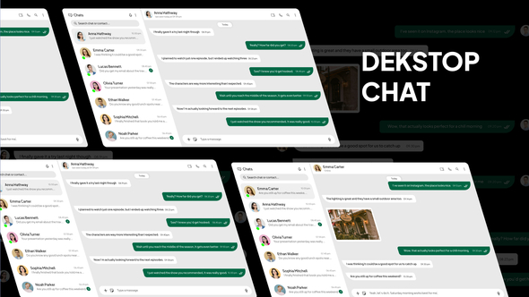 Photo of Desktop Chat Massage – Videohive 62095525